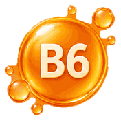 Illustratie die vitamine B6 verbeeldt